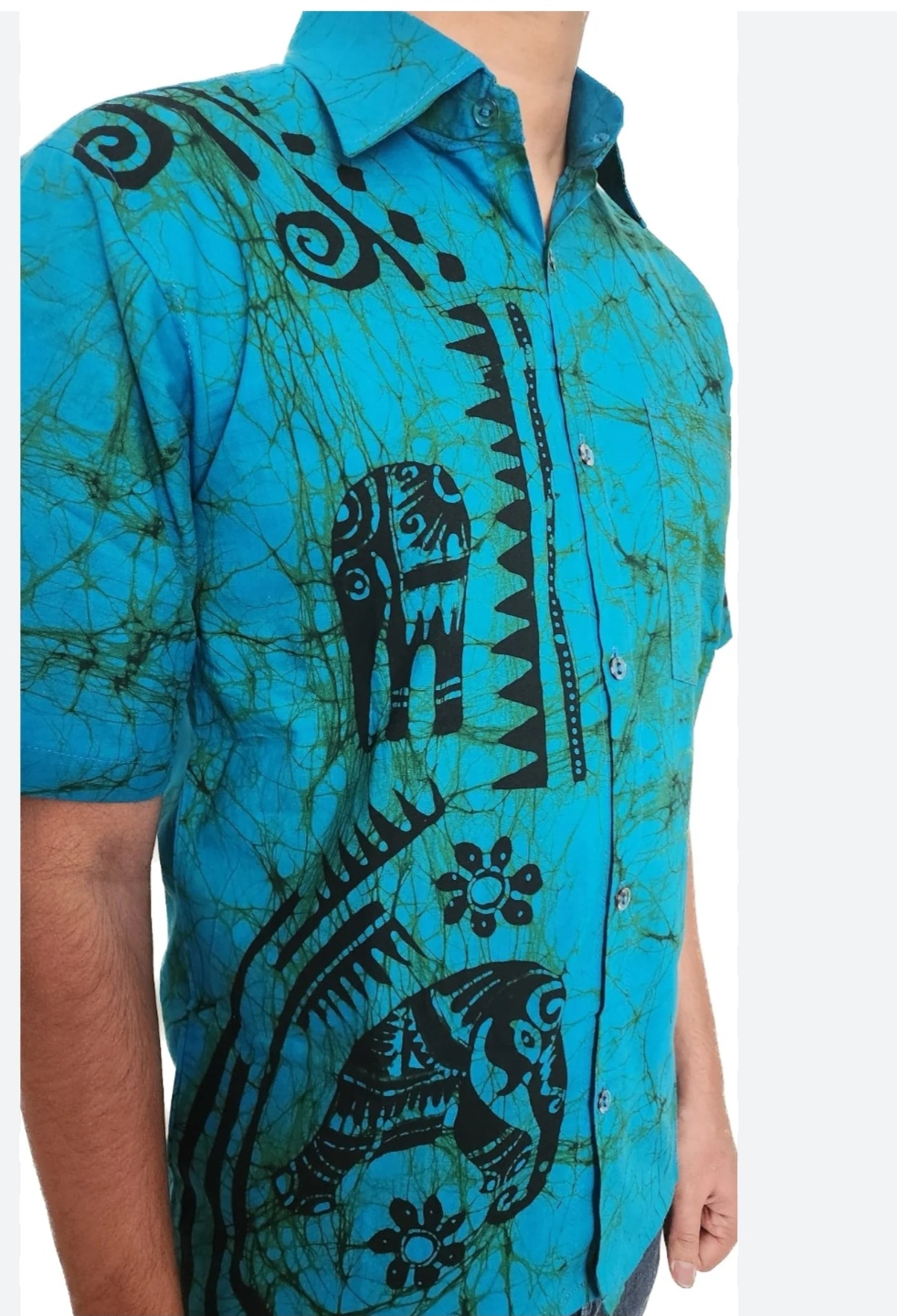 1 batik short sleeves shirt
