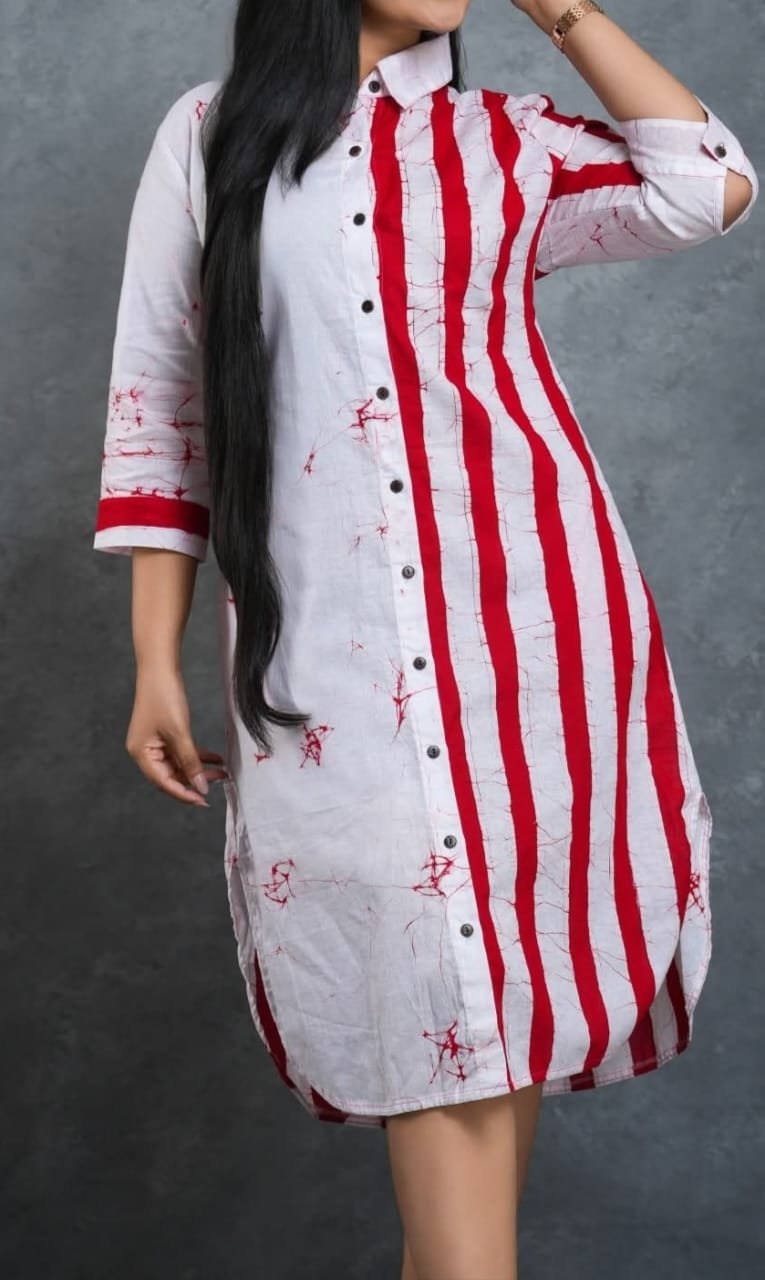 ceyloancraft batik frock red